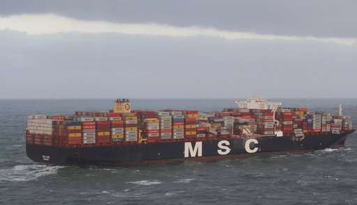 Search is on for containers lost off Dutch coast by ship