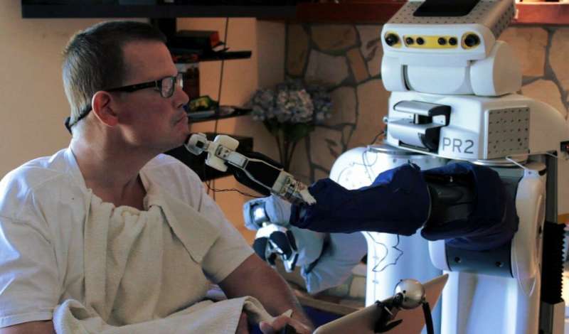 Seeing through a robot's eyes helps those with profound motor impairments