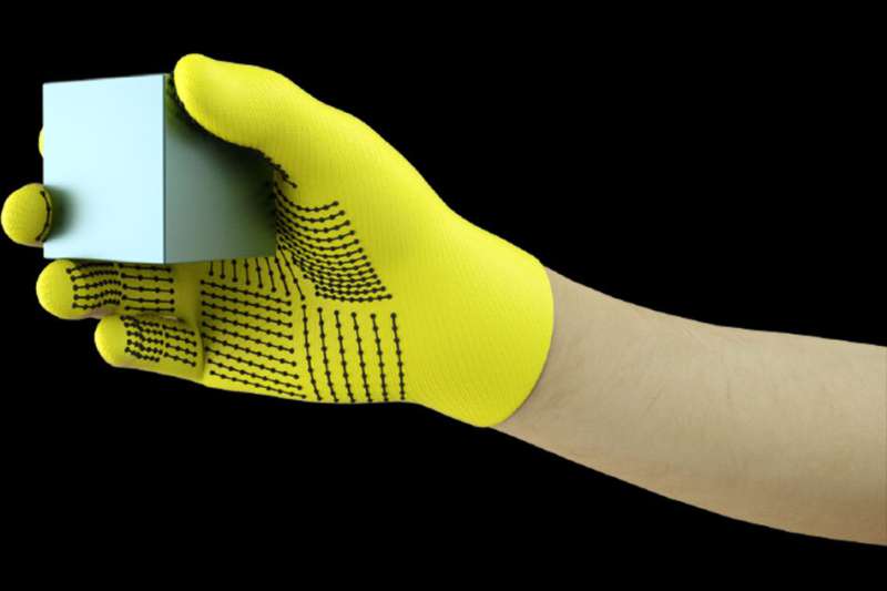 Sensor-packed glove learns signatures of the human grasp