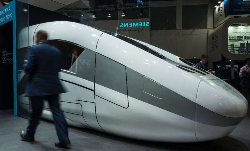Siemens' rail unit has been a bright spot in its earnings and it has high hopes for its new high-speed Velaro Novo trains which 