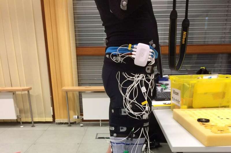 Smart knee bandage for relief of arthrosis patients