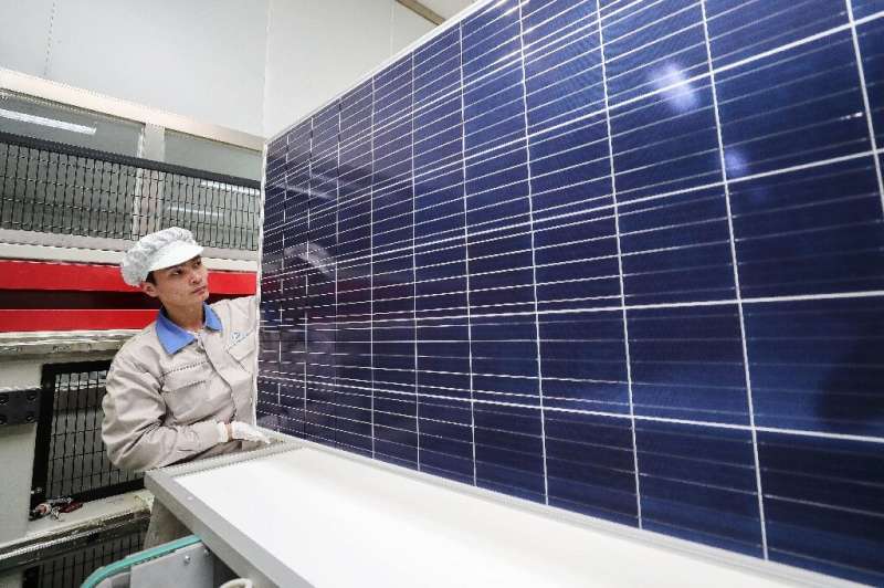Solar panels are the focus of a heated dispute between China and the US