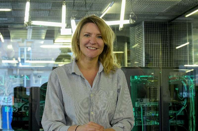 Sophie Viger, Managing Director of the 'Ecole 42' computer programming school, poses inside the school in Paris
