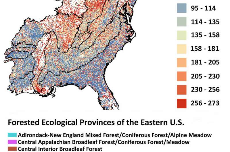Study predicts how air pollutants from US forest soils will increase with climate change