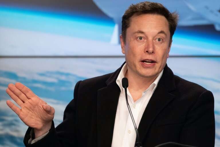 Tesla chief Elon Musk, pictured in March 2019, will take part in presentations of the new technology at the company's Silicon Va