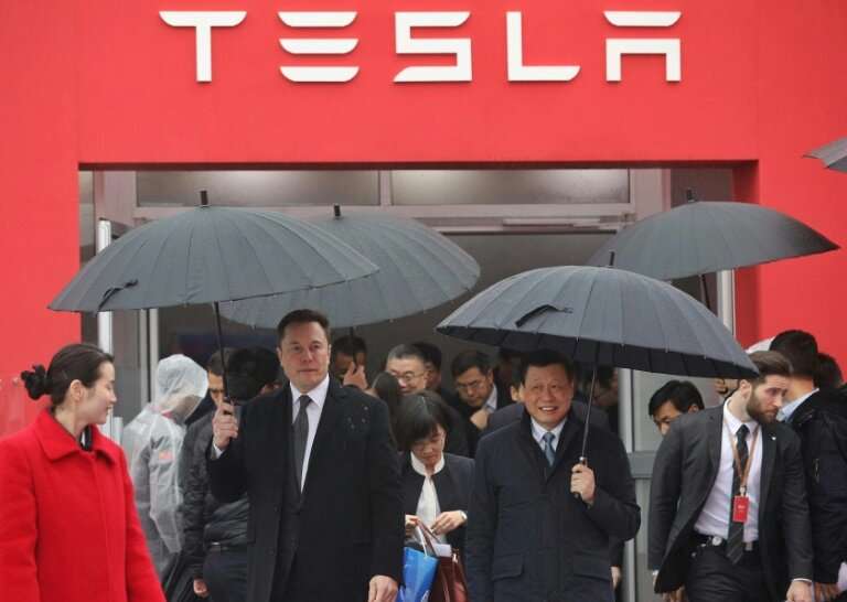 Tesla chief executive Elon Musk was in China in January for the groundbreaking of the factory near Shanghai
