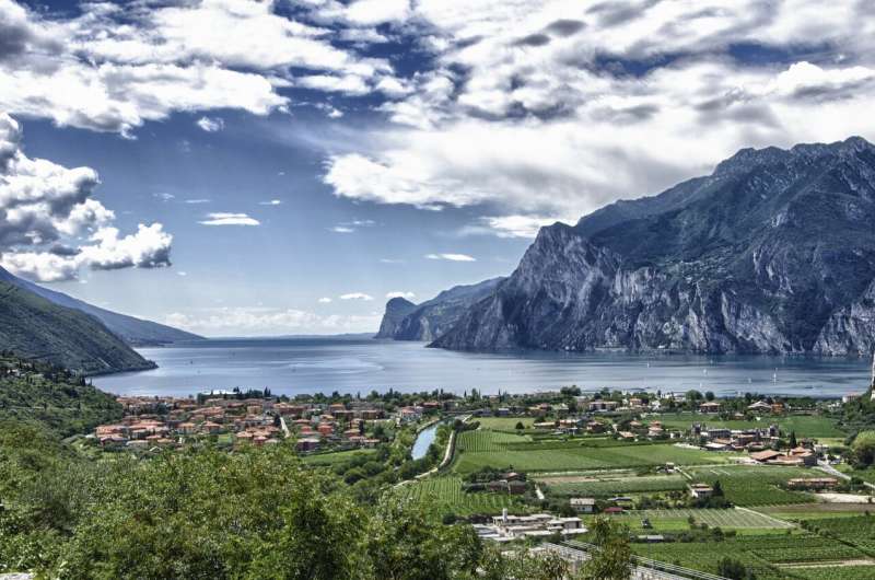The Earth's rotation moves water in Lake Garda