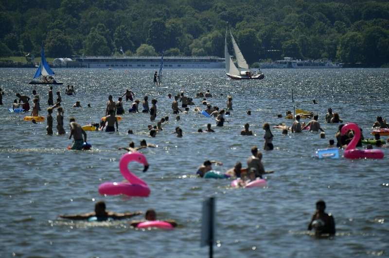 The German national weather service said temperatures were more than four degrees higher in June than an international reference