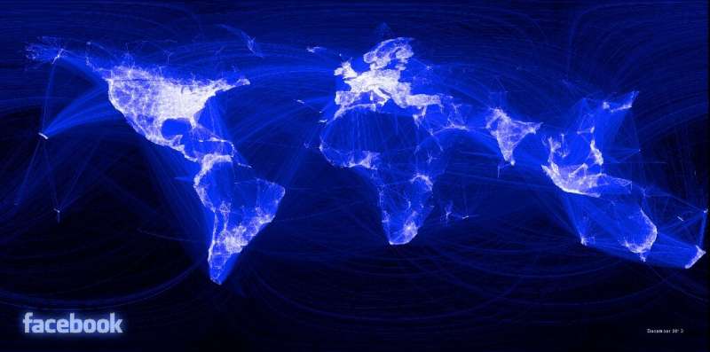 The internet has grown to connect billions of users around the world, as seen in this Facebook map from 2010, but has also allow