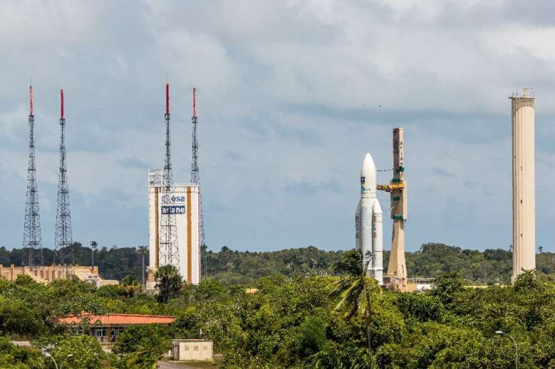 The launches were from the space centre in  Kourou in French Guiana