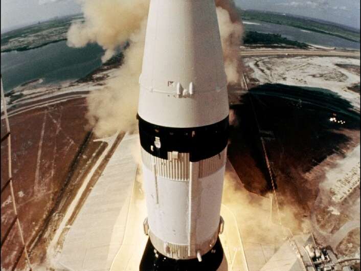 The launching of the Apollo 11 Lunar Module on July 16th 1969 at Cape Kennedy Space Center