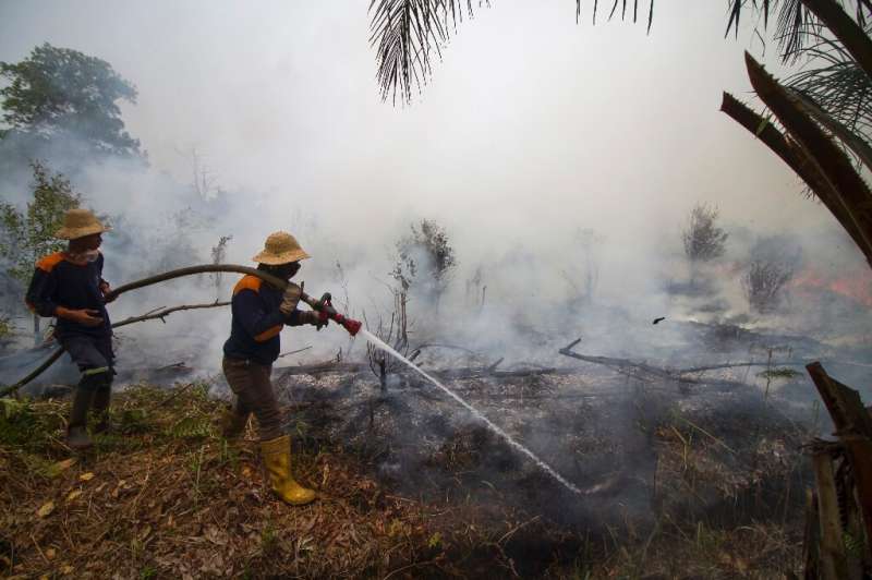 The rainy season—which usually starts in October—may be the only thing that can douse the fires in Indonesia