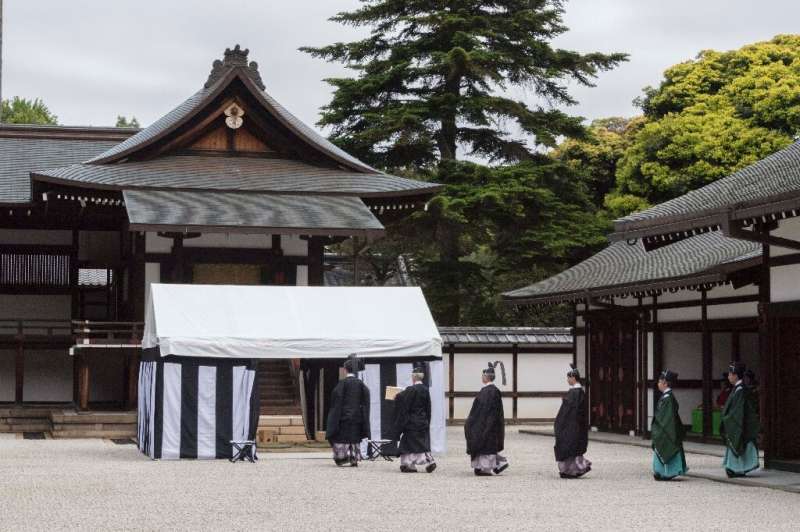 The rare Japanese ritual is conducted only after a new emperor takes the throne