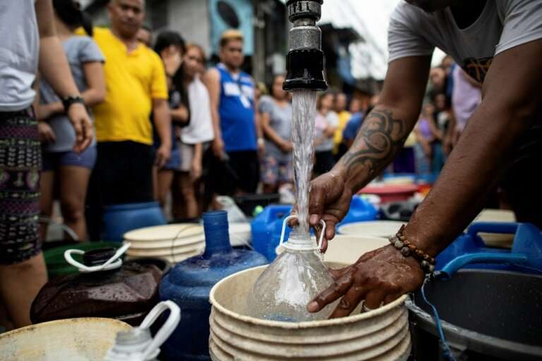 The shortages started hitting late last week, with some areas in eastern Manila seeing the supplies of water into their homes be