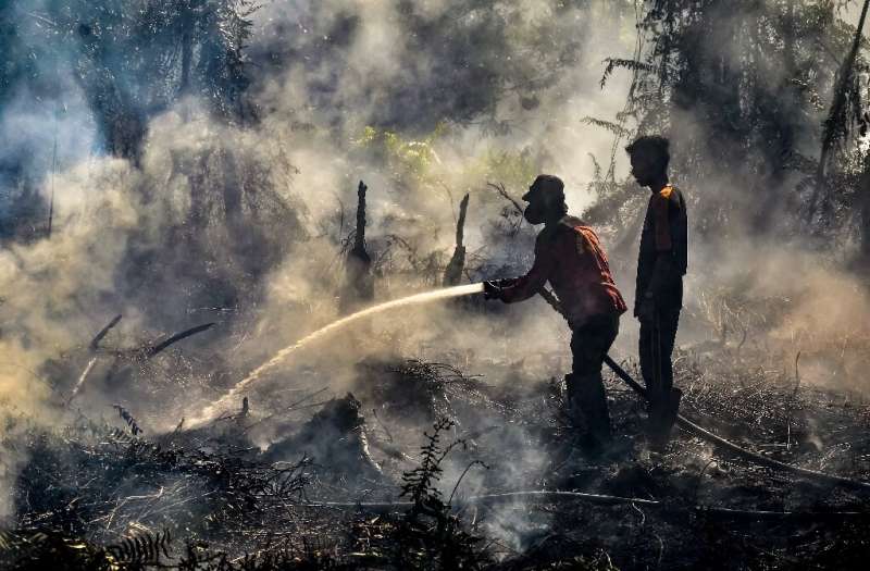 The smog regularly blankets parts of Southeast Asia during the dry season when burning is used to clear Indonesian land for palm