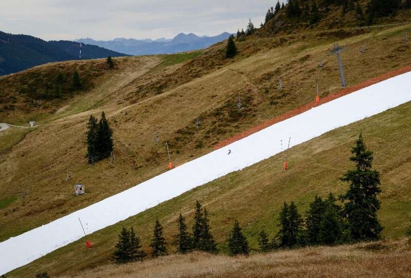 The track is the first in Kitzbuhel to open in October for the fifth consecutive year