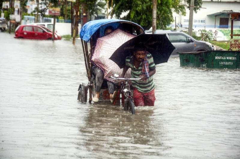 Torrential monsoon rains have brought floods and landslides to Nepal and northeast India