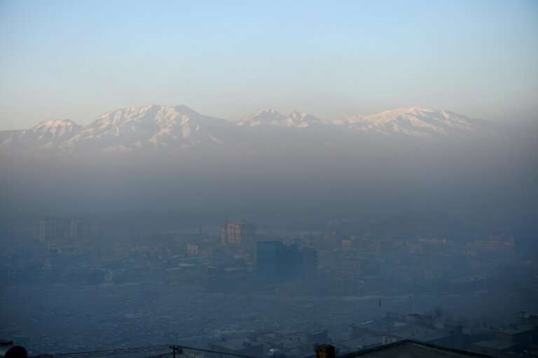 Toxic smog caused by people burning coal, wood, car tyres and garbage to keep warm, has blanketed Kabul
