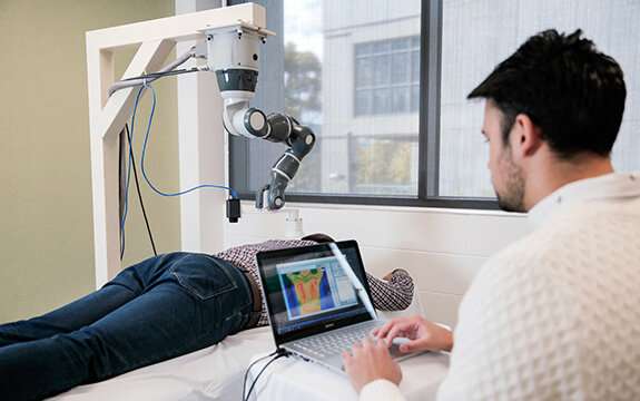 Training robots to relieve chronic pain