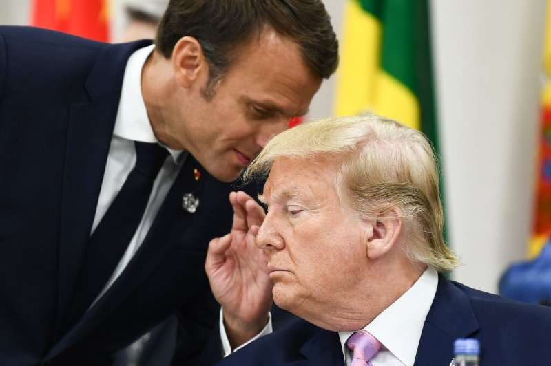 Trump and Macron have clashed over Paris's taxation plan for  digital giants with the US president denouncing his French counter