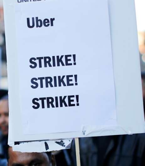 Uber drivers in Britain have been demanding better rights