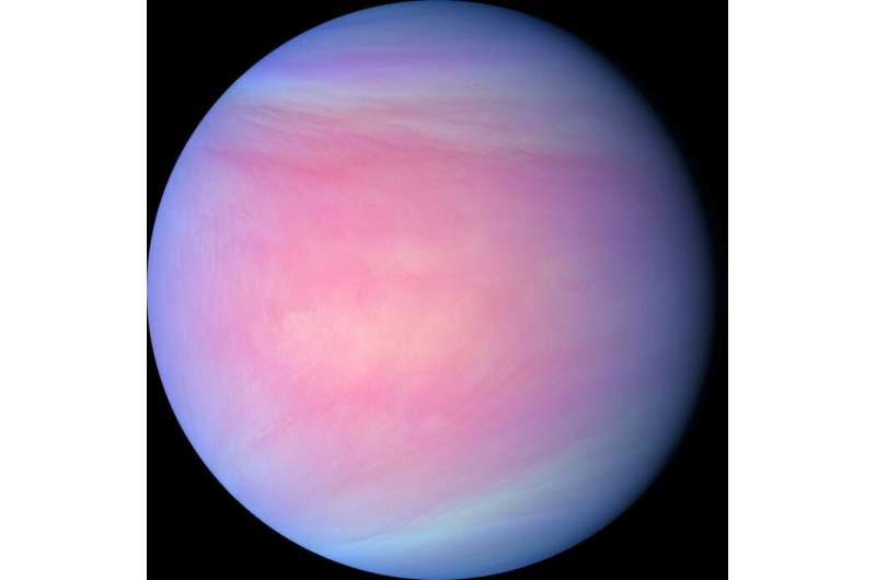 Venus puts on variety show among its cloud-tops