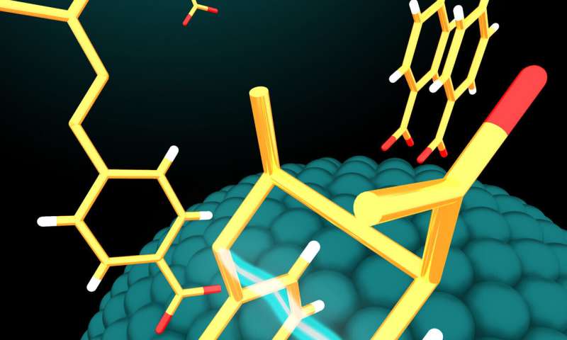Visible light and nanoparticle catalysts produce desirable bioactive molecules