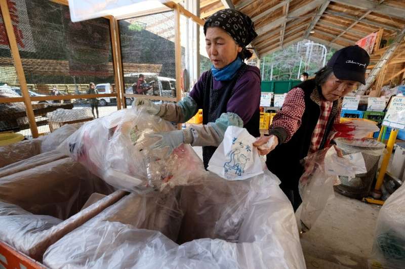 Waste is sorted into 45 categories for recycling and residents are expected to dismantle items falling into more than one catego