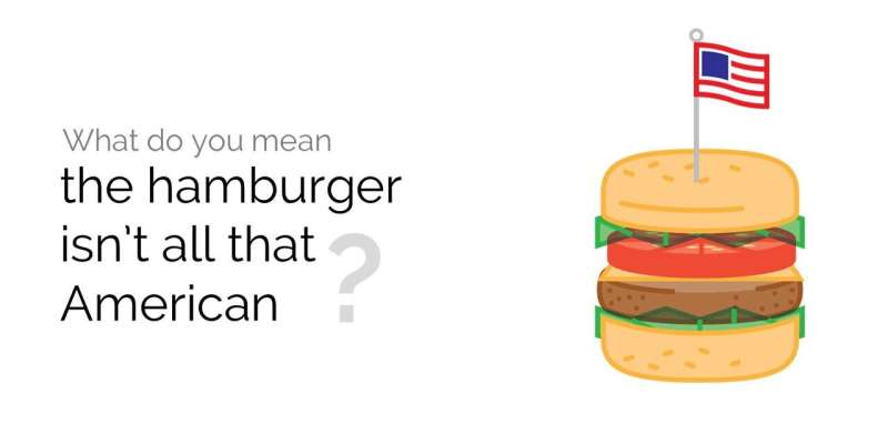 What do you mean the hamburger isn't all that American?