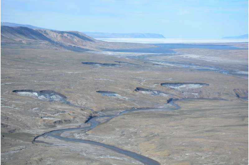 Widespread permafrost degradation seen in high Arctic terrain