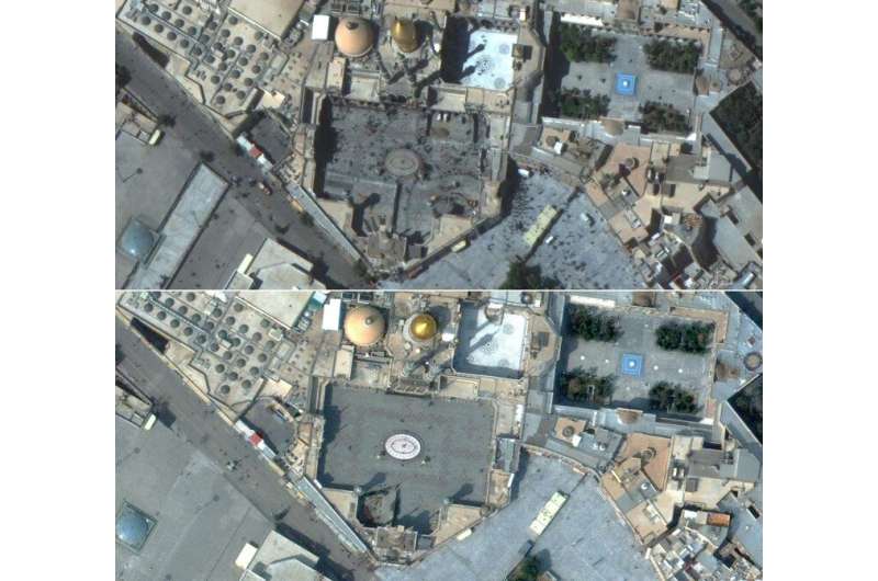 Aerial images reveal virus emptying famed sites