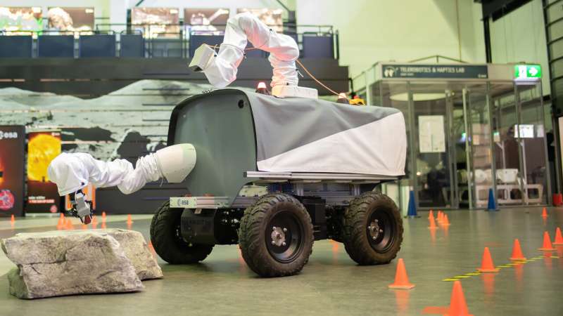 ESA’s force-feedback rover controlled from a nation away