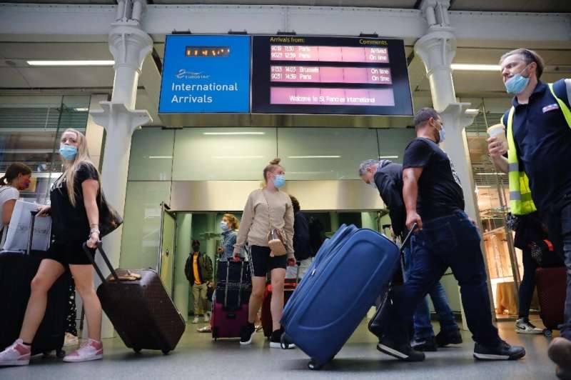 Eurostar trains to London's St Pancras station from Paris were packed on Friday