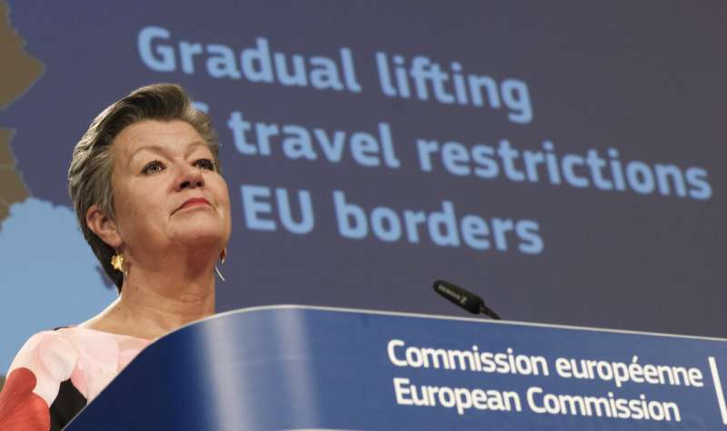 EU urges states to reopen domestic borders from Monday