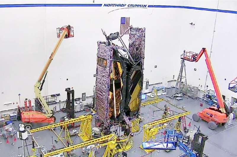 First look: NASA's James Webb space telescope fully stowed