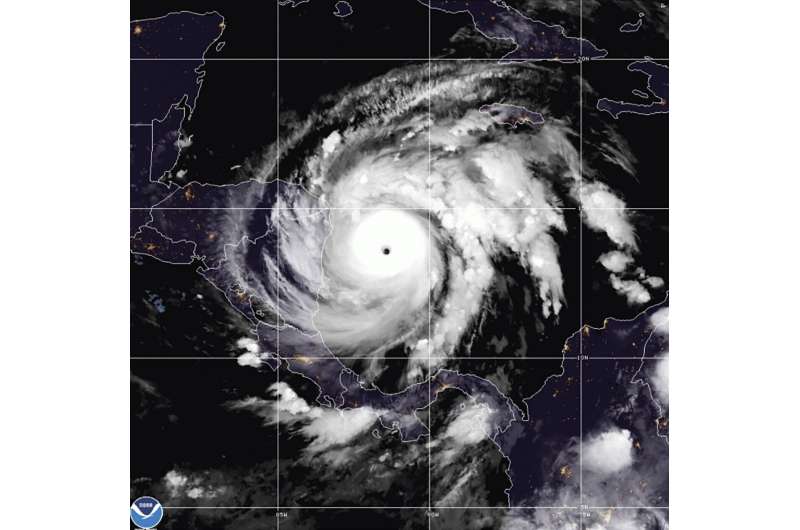 Hurricane Iota now a Category 5 storm near Central America