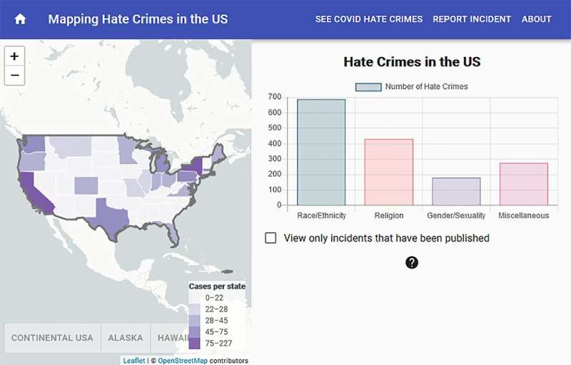 Interactive map will crowdsource hate crime reports