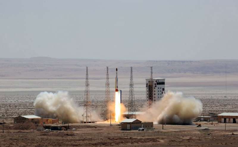Iran has said the scientific observation satellite Zafar would be launched into orbit by a Simorgh rocket like the one seen in t