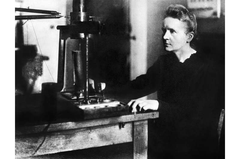 Marie Curie, the first woman to win a Nobel science prize, and the only person to win one in two different disciplines (physics 