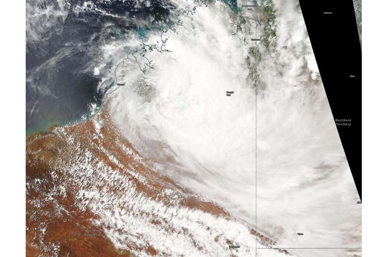 NASA finds ex-Tropical Cyclone Esther moving back inland