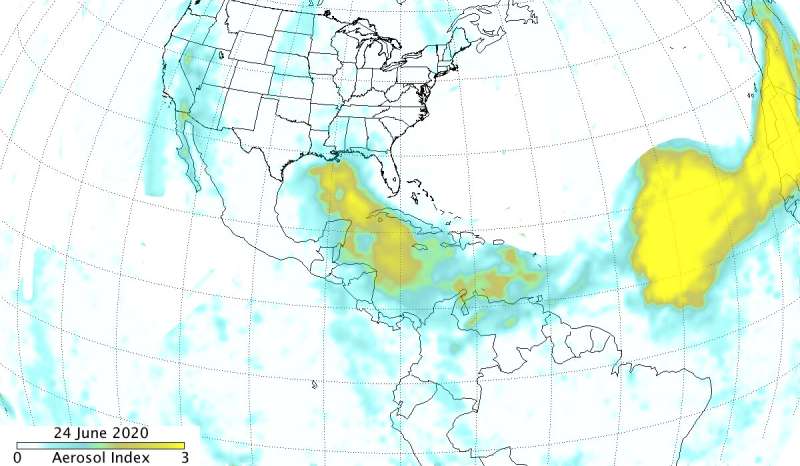 NASA-NOAA's Suomi NPP satellite analyzes Saharan dust aerosol blanket