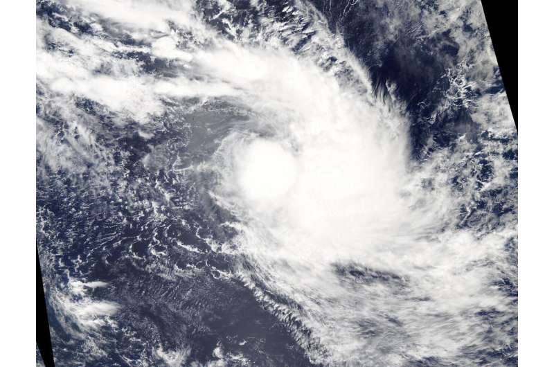 NASA satellite observes Tropical Storm Francisco's formation