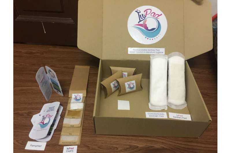 Safer sanitary pads made from palm starch