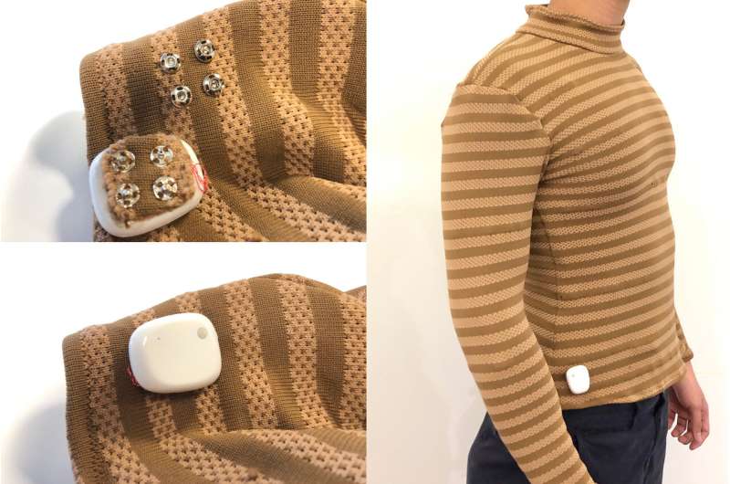 Sensors woven into a shirt can monitor vital signs
