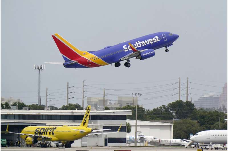 Southwest, United Airlines see weak demand over holidays, 1Q