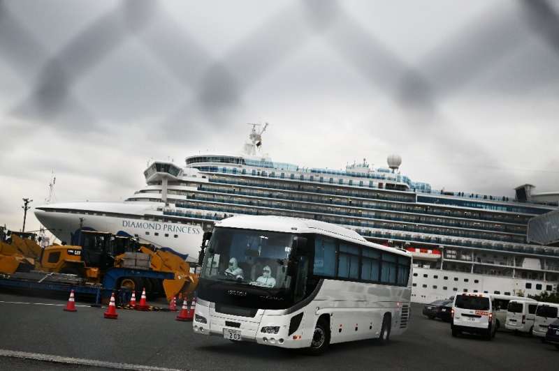 The biggest cluster of infections outside China is on a quarantined cruise ship off Japan
