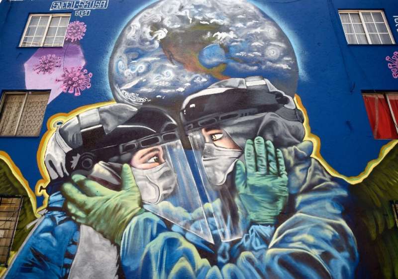 The pandemic is gaining ground in Latin America, including in Mexico where this mural was painted