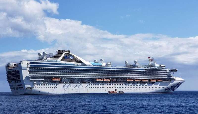 This photo taken and released by Carolyn Wright shows the Grand Princess cruise ship during a voyage to Hawaii in February, 2020