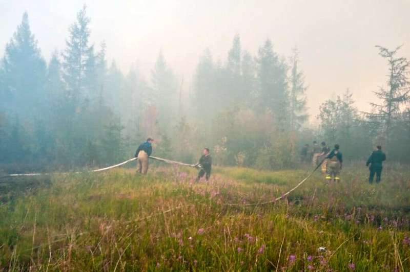 Uncontrolled forest fires across eastern Russia have sent more than half a billion tonnes of CO2 spiralling into the atmosphere 