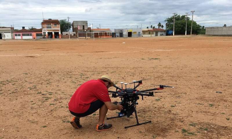 Using drones to reduce disease-spreading mosquito populations
